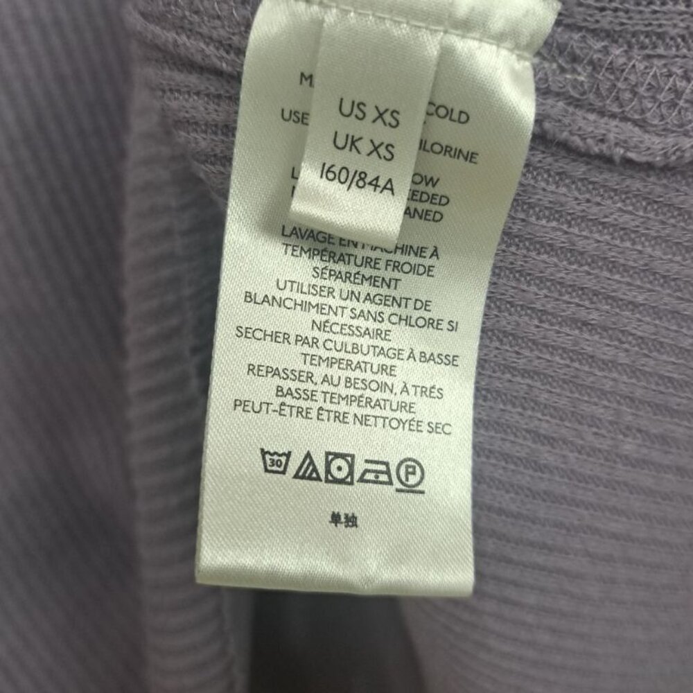 We The Free “Rosa” Ribbed Split Back Sweater Lavender Size XS - Picture 7 of 9